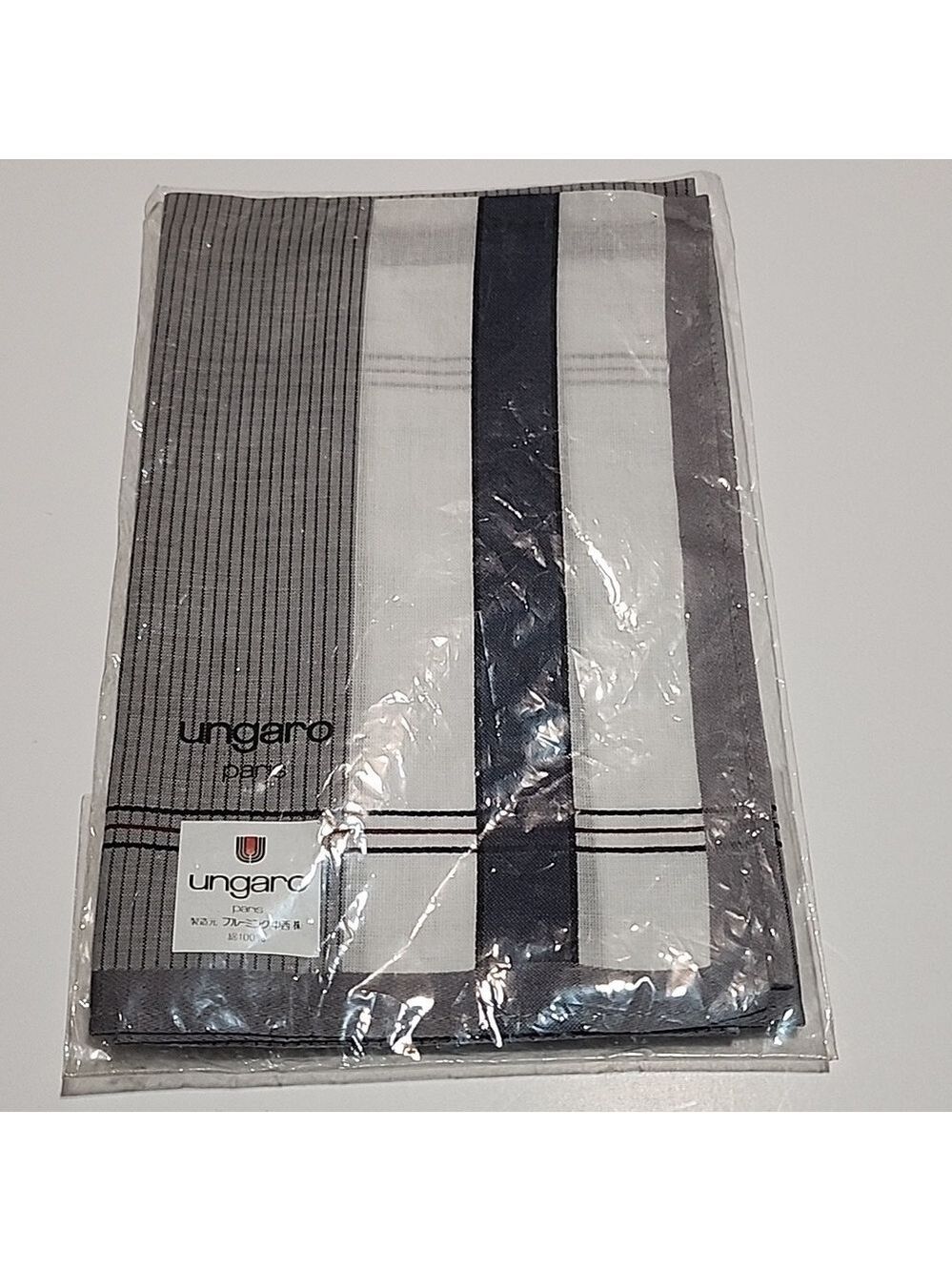 Ungaro Paris Handkerchief Cotton Brandnew Authentic